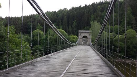 Stádlecký most - pohled z levého břehu