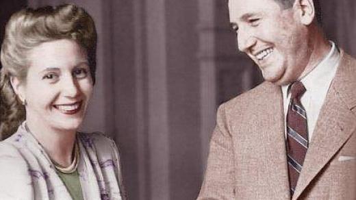 Evita a Juan Perón v roce 1950