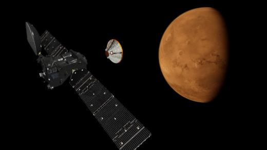 Modul Schiaparelli míří k Marsu