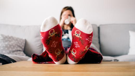 obývák, domov, pohoda, vánoce na ponožkách, nohy, ponožky