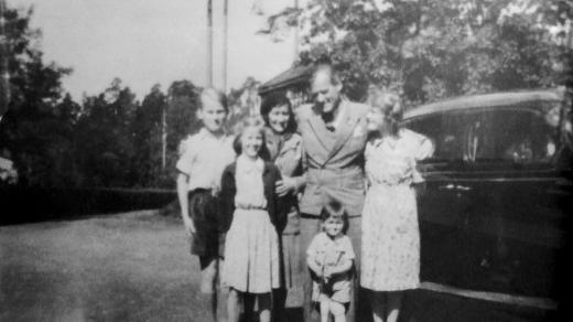 První setkání Odda Nansena s rodinou po návratu ze Sachsenhausenu