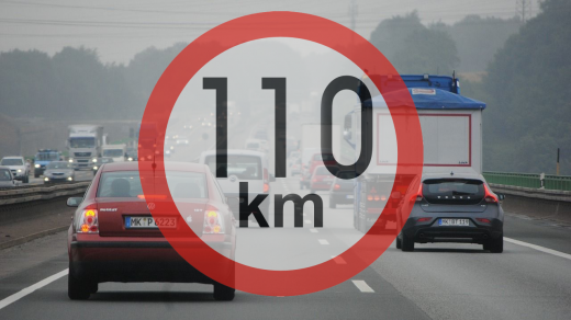 Omezení rychlosi na 110 km