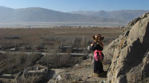 Tibet, pohled do vesnice
