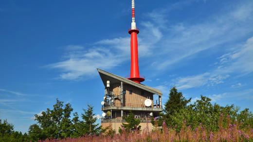 Vysílač na vrcholu Lysé hory