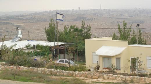 Izraelská osada Avigail je v zóně C na palestinském Západním břehu