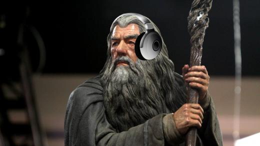 Gandalf a sluchátka  