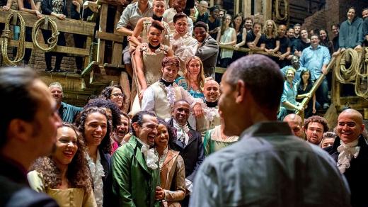 Obama s herci muzikálu Hamilton