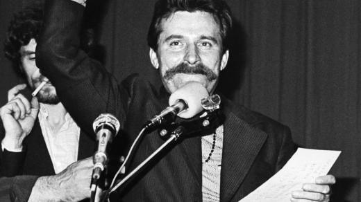 Lech Walesa v srpnu 1980