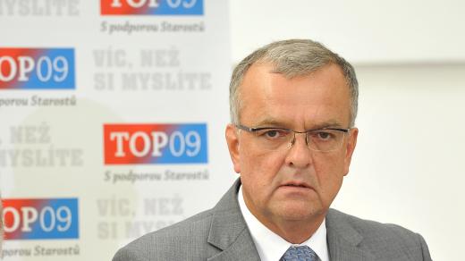 Tisková konference TOP09, Miroslav Kalousek