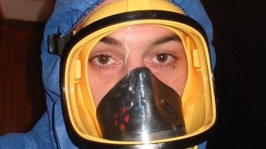 Ochranná maska pro práci s azbestem