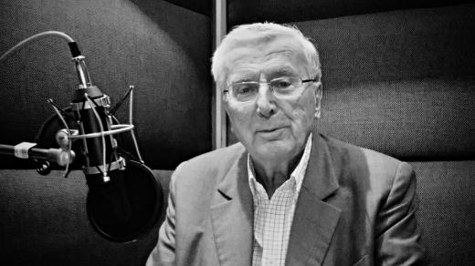 Antonín Přidal v brněnském rozhlasovém studiu