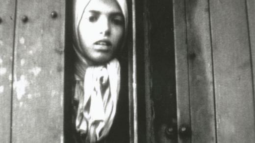 Romská dívka Anna Maria Settela Steinbach při deportaci z tábora Westerbork do Osvětimi 9. května 1944
