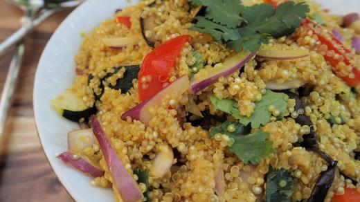 Petržel, quinoa, salát, zdravá strava