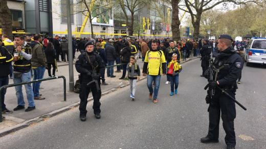 Odložené utkání Borussie Dortmund a AS Monako provázela zvýšená bezpečnostní opatření