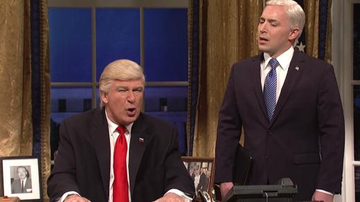 Alec Baldwin jako Donald Trump v pořadu Saturday Night Live