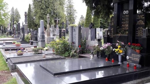 Hroby na olomouckém hřbitově