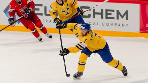 Švédští hokejisté v souboji s českým týmem