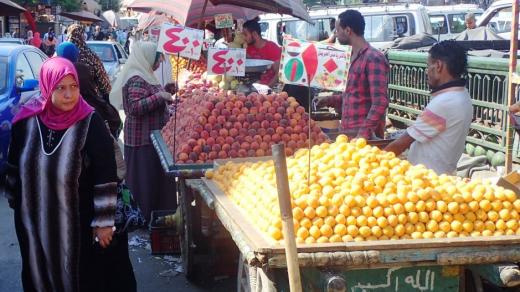 Vyvolávání trhovců patří ke koloritu káhirských ulic
