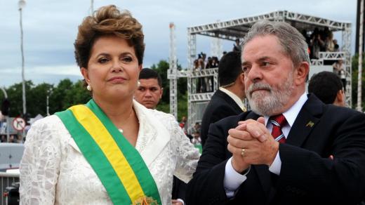 Brazilští exprezidenti Dilma Rousseffová a Luiz Inácio Lula da Silva