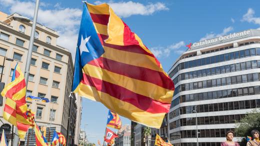 Příznivci katalánské nezávislosti
