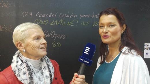 Helena Kohoutová (vpravo) s autorkou pořadu Dámská jízda Mirkou Nezvalovou