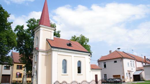 Kelčice - kaple sv. Bartoloměje pochází z počátku 20. století