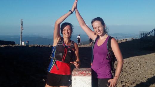 Dvě kamarádky uběhly za tři dny 160 kilometrů. Cíl byla Sněžka