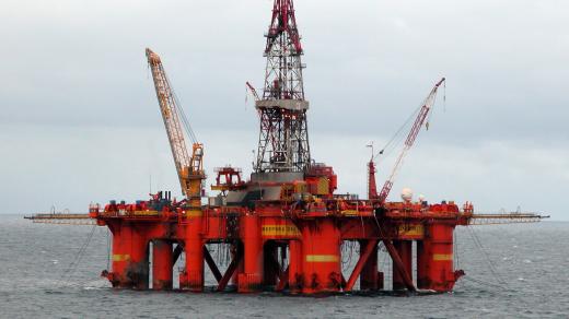 Ropná plošina v Severním moři