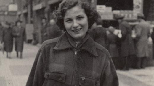 Anna Koutná-Tesařová v roce1946