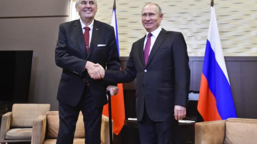 Miloš Zeman a Vladimir Putin v Soči
