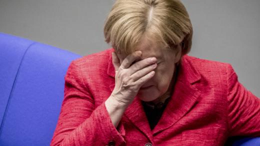 Angela Merkelová na zasedání německého Bundestagu