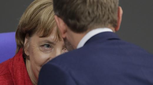 Angela Merkelová a Christian Lindner