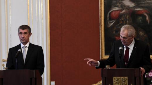 Prezident Miloš Zeman jmenoval předsedu hnutí ANO Andreje Babiše premiérem