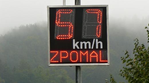Měření rychlosti (ilustr. foto)