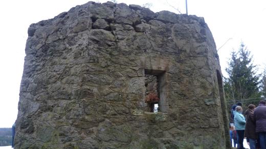 Rozhledna měla osmibokou základnu