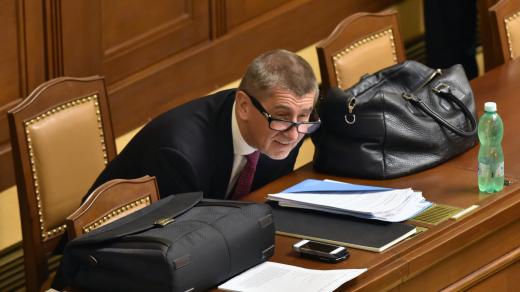 Andrej Babiš v Poslanecké sněmovně