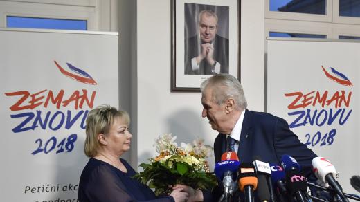 Kandidát na prezidenta Miloš Zeman