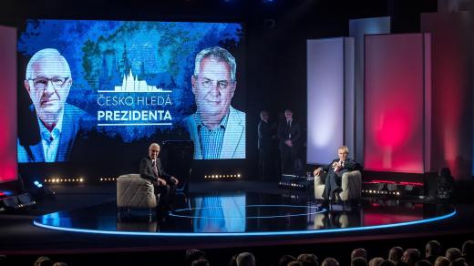 Česko hledá prezidenta: Jiří Drahoš a Miloš Zeman v debatě na TV Prima