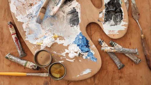 Malířská paleta (ilustr. foto)