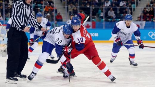 Čeští hokejisté na olympijském turnaji v Pchjongčchangu