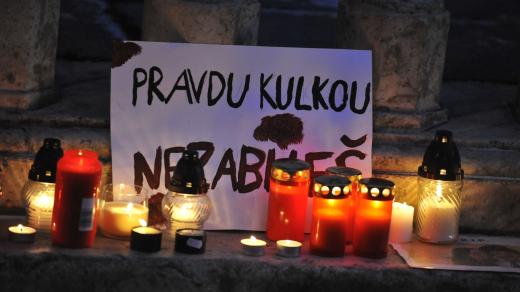 Demonstrace a pietní vzpomínka na Jána Kuciaka