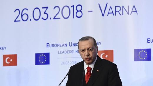 Recep Tayyip Erdogan na summitu v bulharské Varně