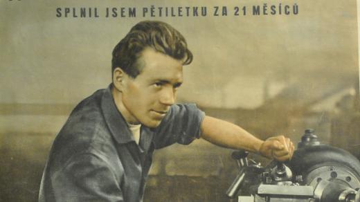 Budovatelský plakát (50. léta)