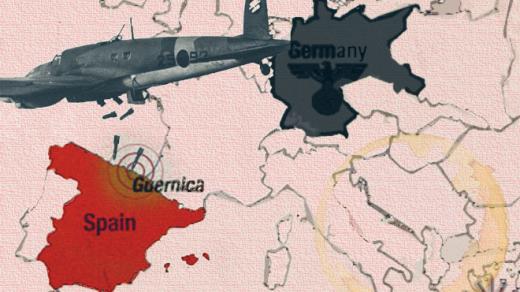 Německé a italské bombardéry zaútočili na baskické město Guernica 26. dubna 1937