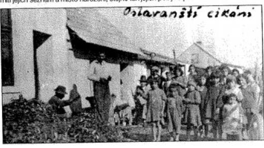 Oslavanská romská kolonie, 30. léta (archiv Zdeňka Daniela)