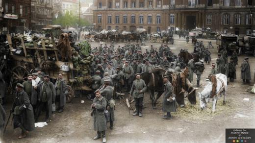 Německé jednotky na náměstí Lutychu (1914)