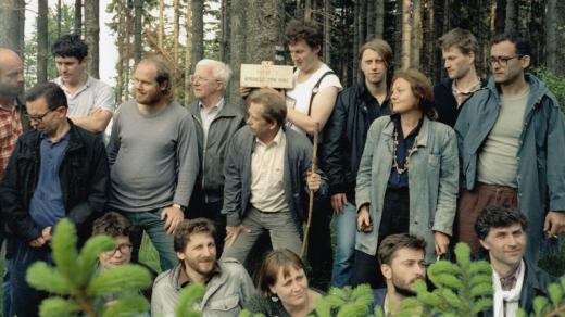 Setkání s polskými disidenty na Borůvkové hoře v roce 1987