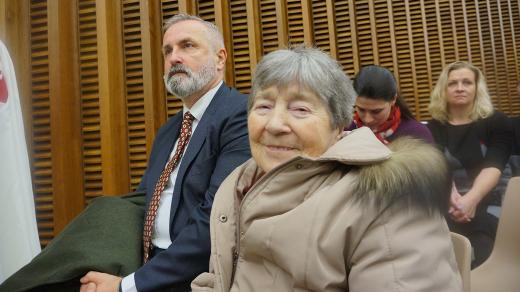 Paní Jarmila u papeže Františka (2017)