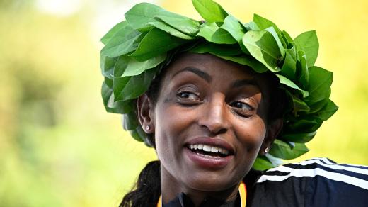 Maratonská běžkyně Tigist Assefa
