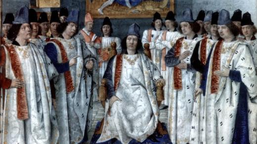 Ludvík XI. a rytíři řádu sv. Michala